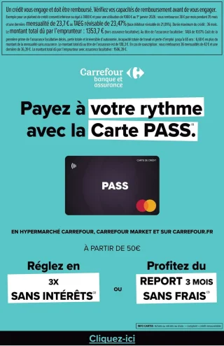 Carte PASS Carrefour Banque et Assurance