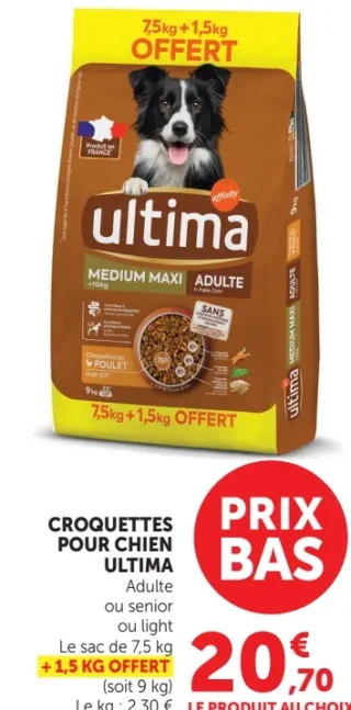 Croquettes pour chien Ultima Adulte