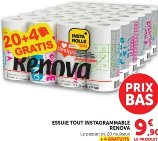 Essuie tout instagrammable Renova