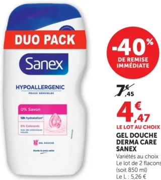 Gel douche Derma Care Sanex