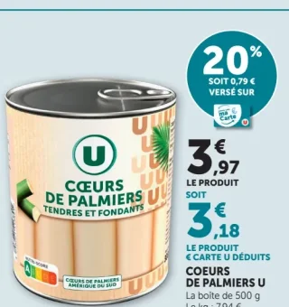 Coeurs de palmiers U