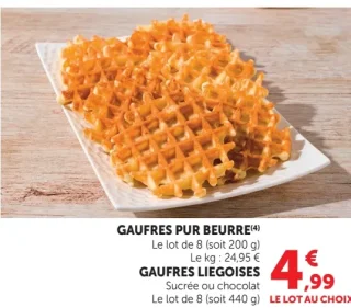 Gaufres Pur Beurre ou Gaufres Liégeoises