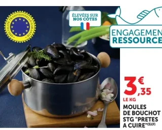 Moules de bouchot STG "Pretes a cuire"