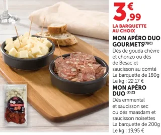 Mon apéro duo gourmets ou Mon apéro duo