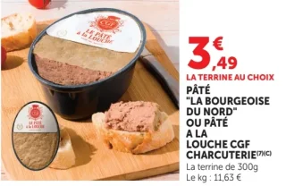 Pâté 'La Bourgeoise du Nord' ou Pâté à la louche CGF Charcuterie