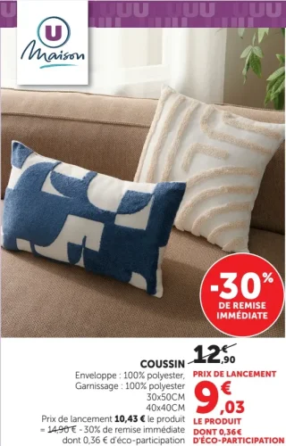 Coussin U Maison
