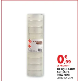 10 Rouleaux Adhésifs Prix Mini
