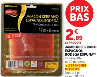 Jambon Serrano Espagnol Bodega Espuña