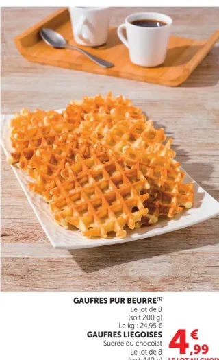 Gaufres Pur Beurre ou Gaufres Liégeoises