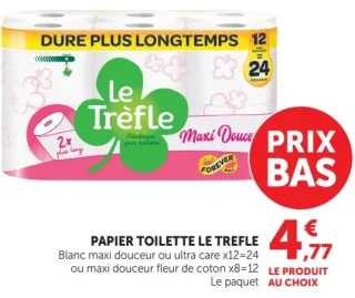 Papier Toilette Le Trèfle Maxi Douce