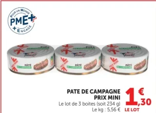 Pate de campagne Prix Mini