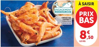 Crevettes cuites Calibre 25/35