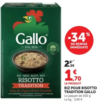 Riz pour Risotto Tradition Gallo