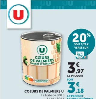 Coeurs de palmiers U