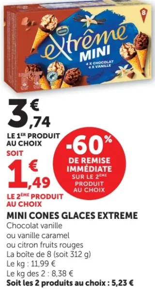 MINI CONES GLACES EXTREME