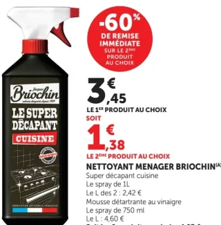 Nettoyant menager Briochin (Super decapant cuisine)