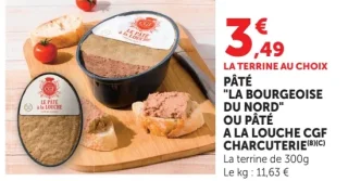 Pâté "La Bourgeoise du Nord" ou Pâté à la louche CGF Charcuterie