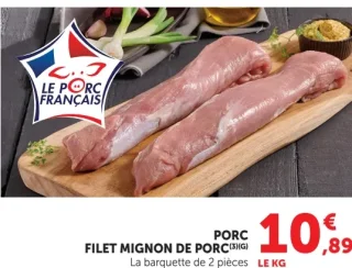 Filet mignon de porc Le Porc Français