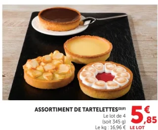 Assortiment de tartelettes