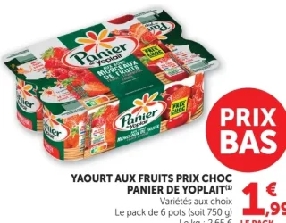 Yaourt aux fruits Panier de Yoplait