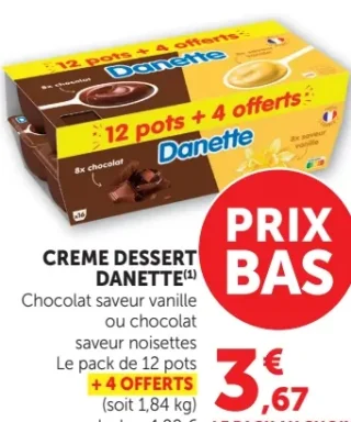 Crème dessert Danette