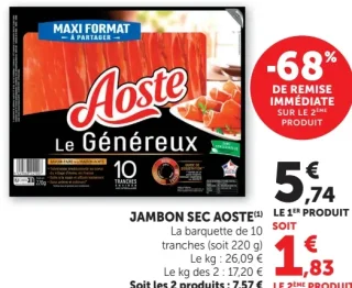 Jambon sec Aoste Le Généreux