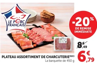 Plateau assortiment de charcuterie