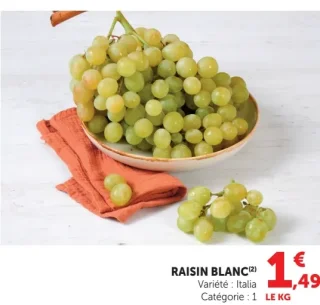 Raisin blanc Italia