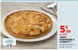 TARTE NORMANDE U 6 PARTS