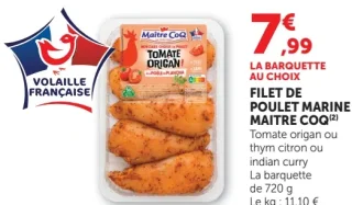 Filet de poulet mariné Maître Coq