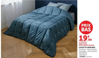 Couette imprimée U Maison