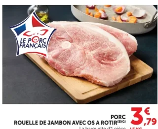 Rouelle de jambon avec os à rôtir Porc