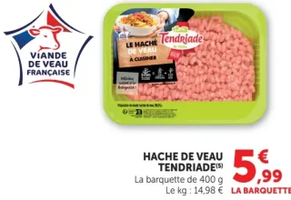 Le Haché de veau Tendriade à cuisiner