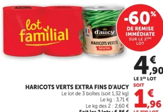 Haricots Verts Extra Fins d'Aucy