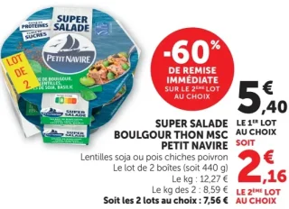 Super Salade Boulgour Thon MSC Petit Navire