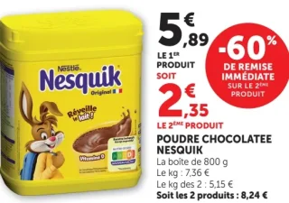Poudre Chocolatée Nesquik