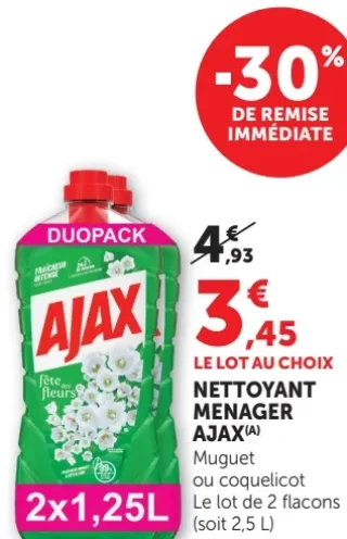 Nettoyant ménager Ajax