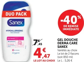 Gel douche Derma Care Sanex