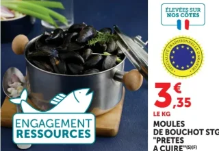 Moules de bouchot STG "Pretes a cuire"