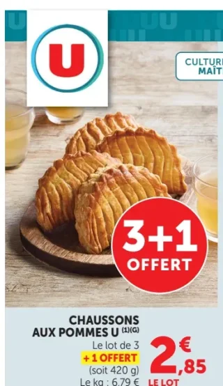 Chaussons aux pommes U