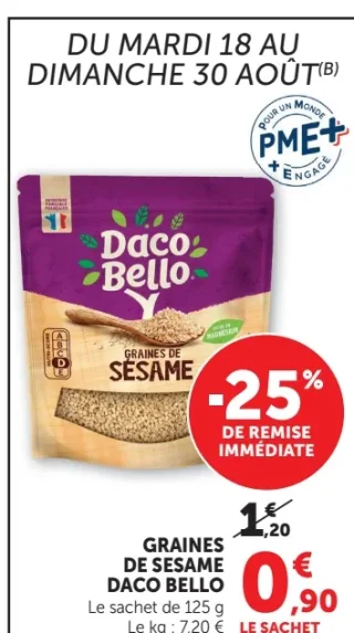 Graines de sésame Daco Bello