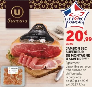 Jambon sec supérieur de montagne U Saveurs