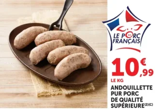 Andouillette pur porc de qualité supérieure