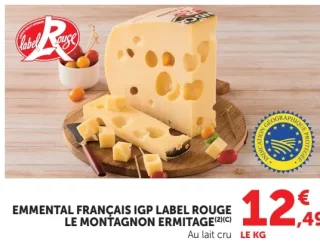 Emmental français IGP Label Rouge Le Montagnon Ermitage