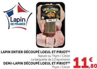 Lapin entier découpé Loeul & Piriot