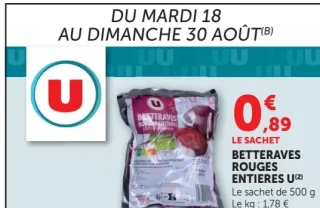 Betteraves rouges entières U