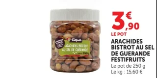 Arachides bistrot au sel de guerande festifruits