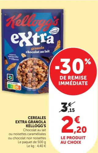 Céréales Extra Granola Kellogg's