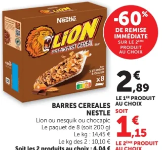 Barres Cereales Nestle