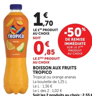 Boisson aux fruits Tropico